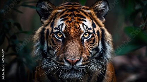 High definition photos of ferocious animals  tigers   AI Generated 
