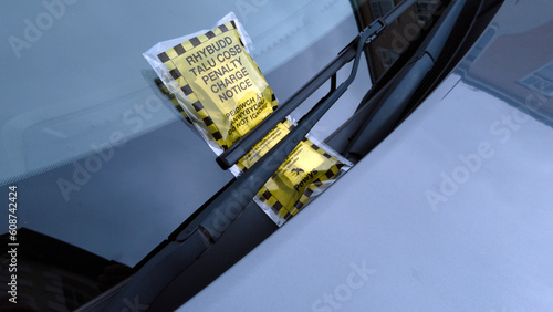 Bilingual parking ticket