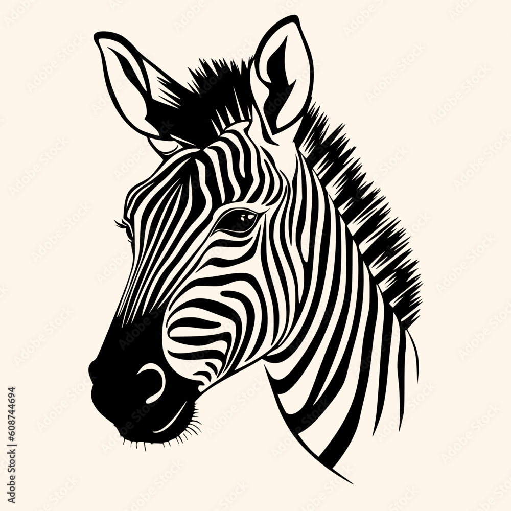 Zebra vector for logo or icon,clip art, drawing Elegant minimalist style,abstract style Illustration Zebra vector for logo or icon,clip art, drawing Elegant minimalist style,abstract style Illustration