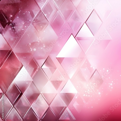 abstract background pink light with triangles