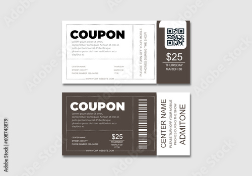 Free vector sales concept with coupon