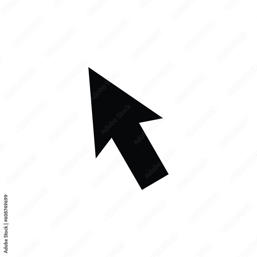 Arrow pointer icon. Mouse click pointer vector Arrow pointer icon. Mouse click pointer vector