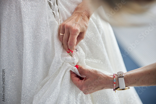 hands of bride and groom