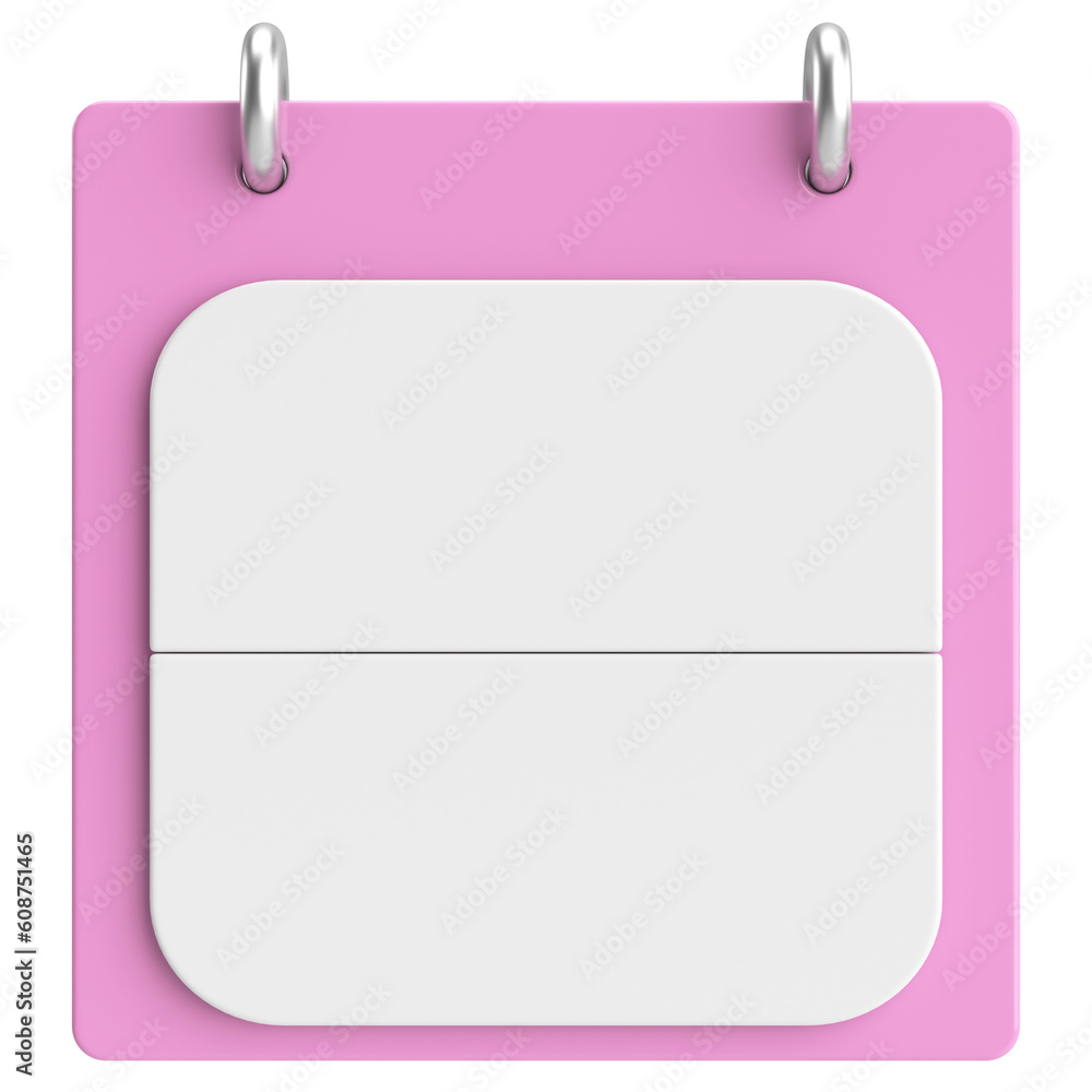 Empty calendar. 3D calendar. 3D illustration. Empty calendar. 3D calendar. 3D illustration.
