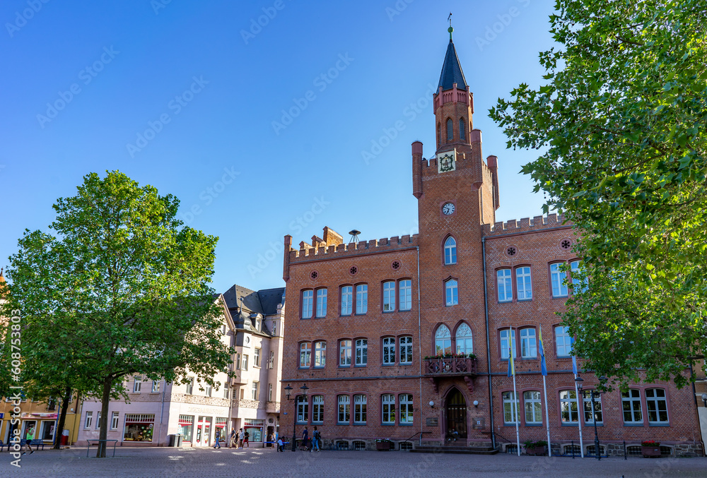 old town hall in bitterfeld-wolfen east germany