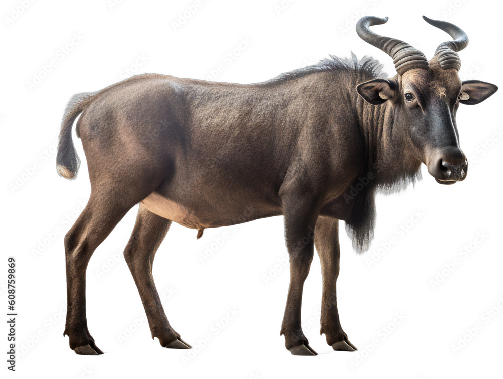Powerful Presence: A Full-Body Animal on a Transparent Background. Generative AI Powerful Presence: A Full-Body Animal on a Transparent Background. Generative AI