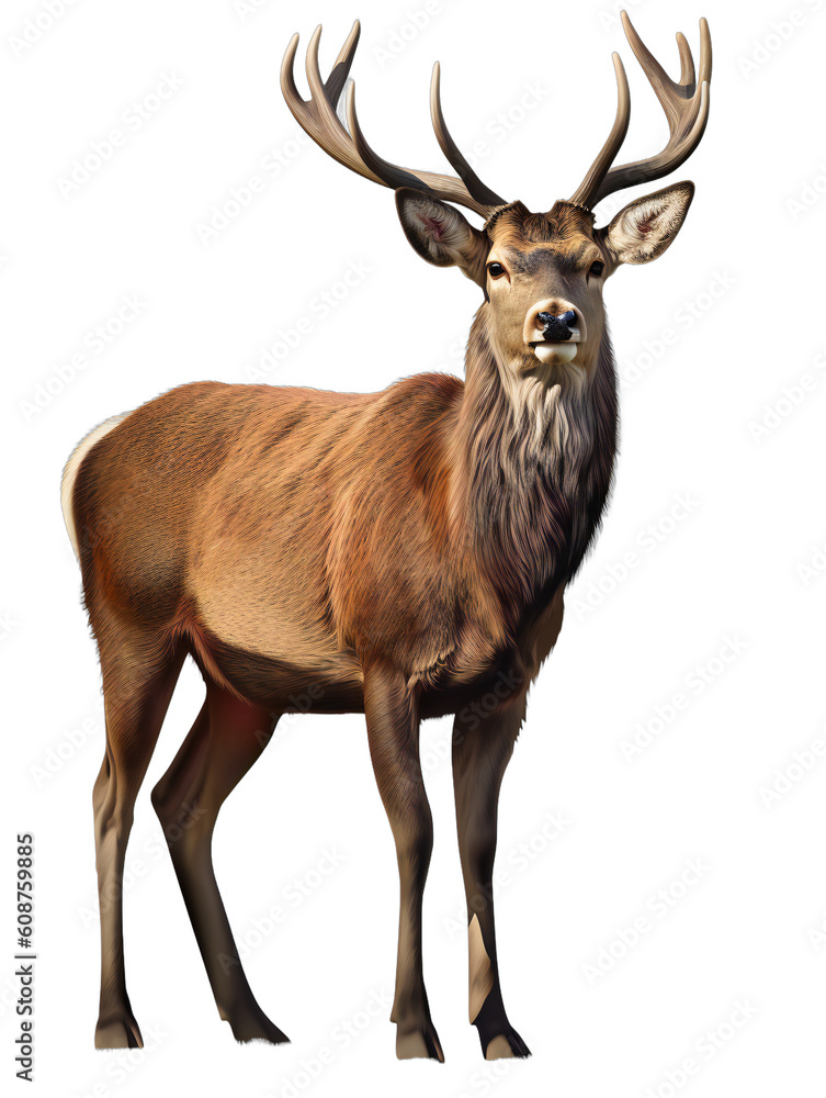 Powerful Presence: A Full-Body Animal on a Transparent Background. Generative AI Powerful Presence: A Full-Body Animal on a Transparent Background. Generative AI