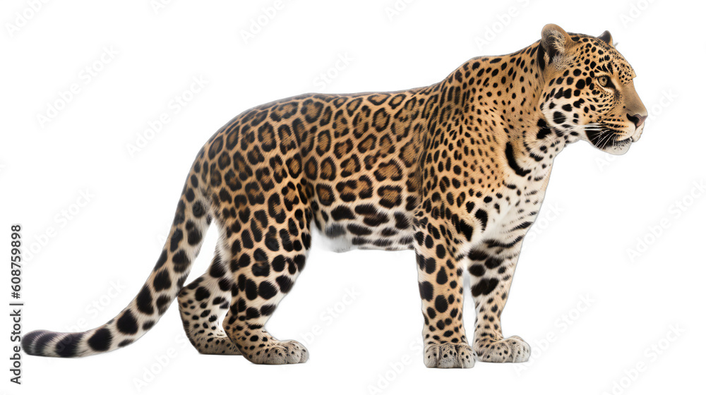 Powerful Presence: A Full-Body Animal on a Transparent Background. Generative AI Powerful Presence: A Full-Body Animal on a Transparent Background. Generative AI