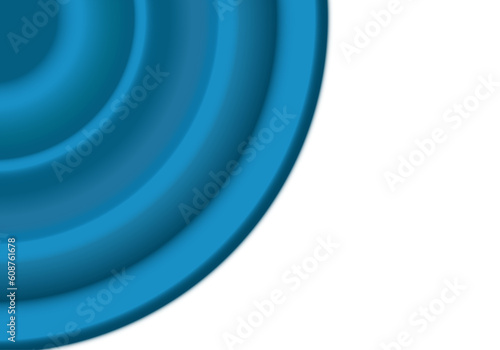 Fondo azul con forma de rosetón de escayola y zona blanca