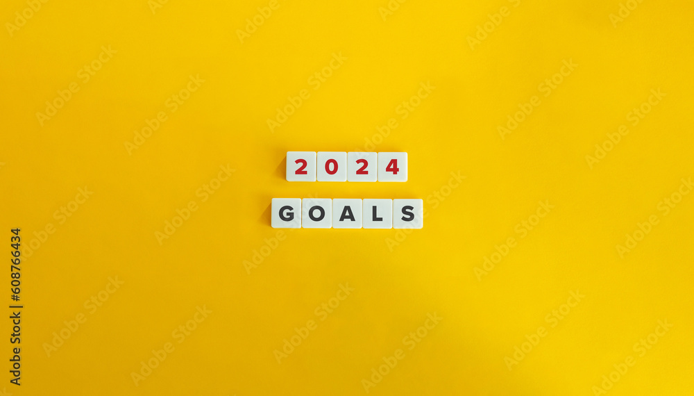 Goals for Year 2024. Banner and Concept Image. Goals for Year 2024. Banner and Concept Image.