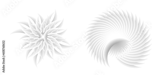 Abstract spiral rainbow design element on white background of twist lines. Vector Illustration eps 10 Golden ratio traditional proportions vector icon Fibonacci spiral. for elegant business card