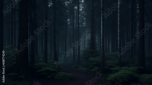 forest in the fog © Szymon
