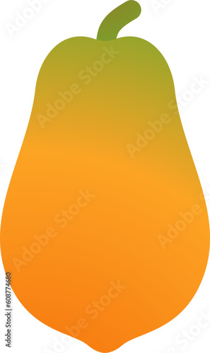 vector illustration of sweet and fresh papaya