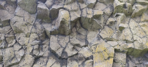 Rock Structure of german Climbing Area Scharfenstein Gudensberg near kassel photo