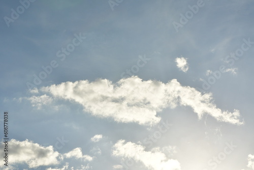Clouds with blue sky and sun light bright 