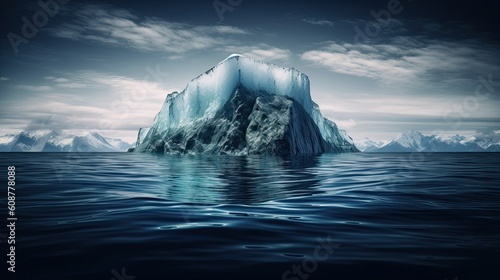 iceberg in polar regions big chunk of ice, cold snow