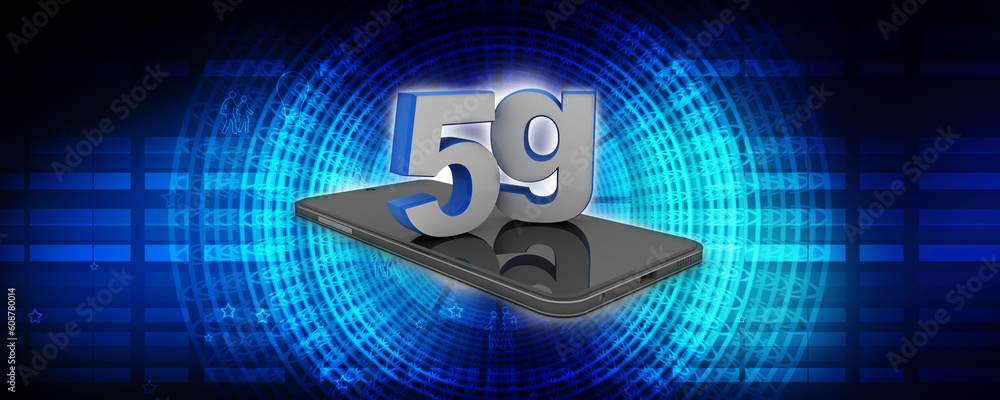 3d rendering 5G on mobile phone
3d rendering 5G on mobile phone