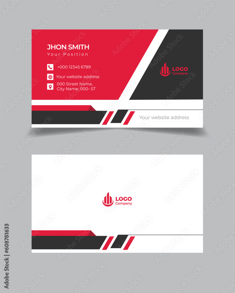 Elegant modern professional business card design template Elegant modern professional business card design template