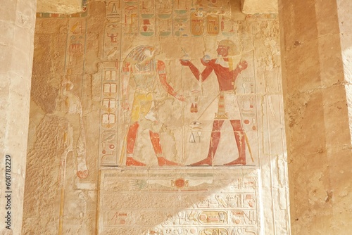 Obraz na plátne The Stunning Mortuary Temple of Hatshepsut on Luxor's West Bank