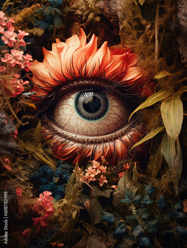 Eye of the flowers