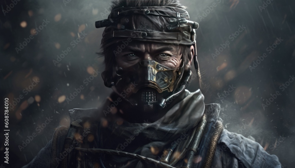 Fototapeta premium Realistic wargame characters, Generative Ai