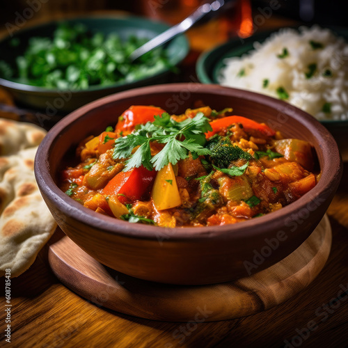 Tasty butter chicken curry dish from Indian cuisine.