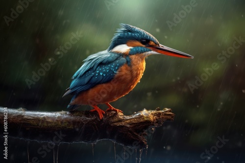 Kingfisher  Alcedo sp. . Generative AI