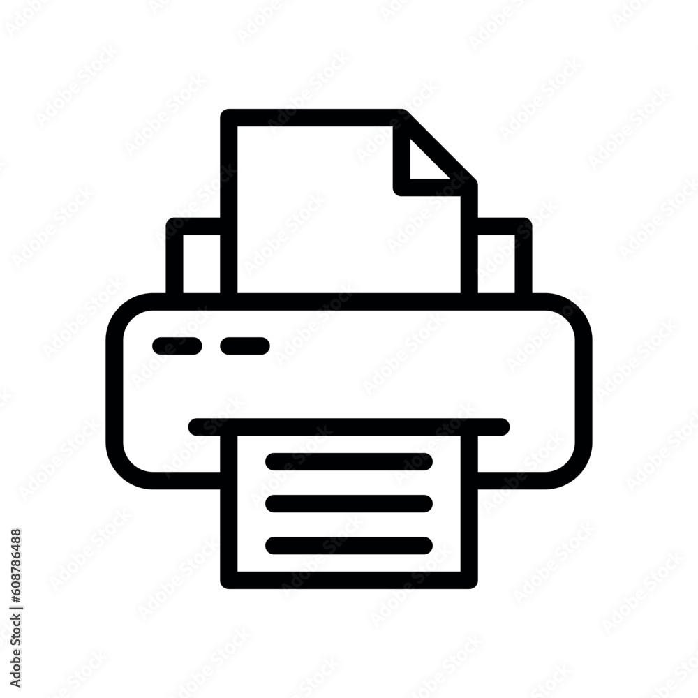printer sign symbol glyph vector icon printer sign symbol glyph vector icon