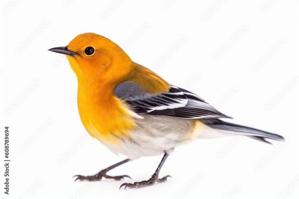 Orange-headed Thrush (Geokichla citrina). Generative AI. Orange-headed Thrush (Geokichla citrina). Generative AI.
