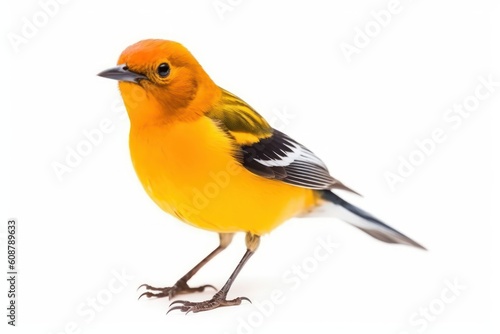 Orange-headed Thrush (Geokichla citrina). Generative AI.