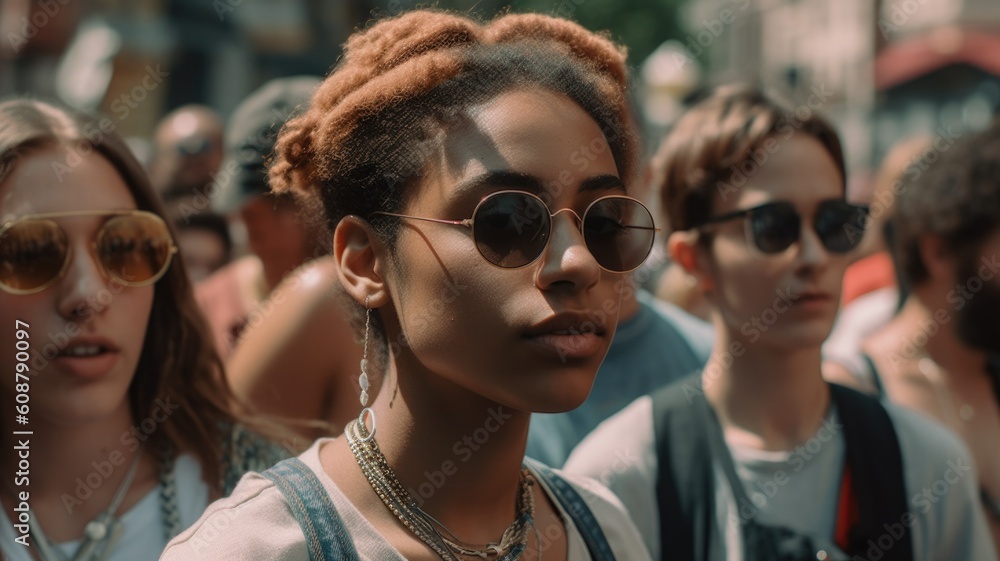 Activist youth going to pride march Activist youth going to pride march