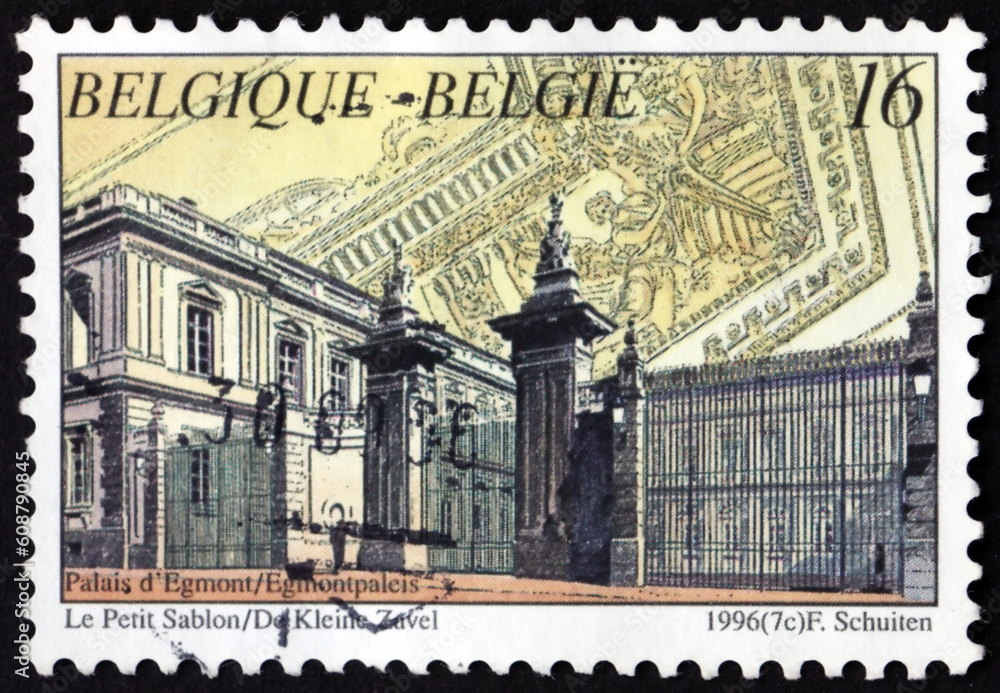 Postage stamp Belgium 1996 Egmont Palace