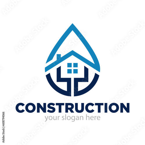 Construction Logo Design Illustration