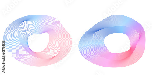 Design elements. Ring circle elegant frame border. Abstract Circular logo element  on white background isolated. Creative art. Vector illustration EPS 10 digital for promotion new product