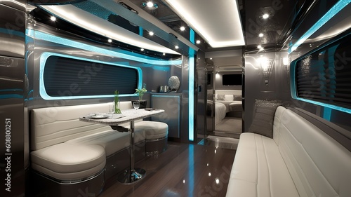luxury style caravan interior