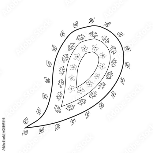 Mandala design for coloring book