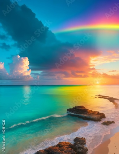 Rainbow over the Ocean