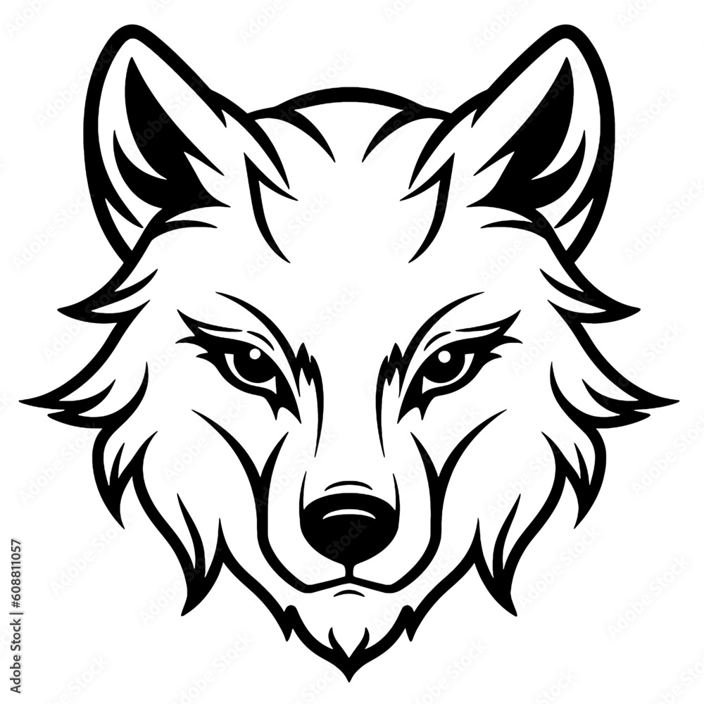This stunning piece of digital art brings to life the majestic essence of the wolf in a captivating and minimalist style. The intricate black . This stunning piece of digital art brings to life the majestic essence of the wolf in a captivating and minimalist style. The intricate black .