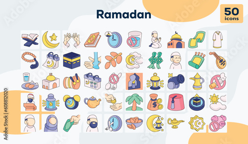 Ramadan color icons pack  © Artif-Ch