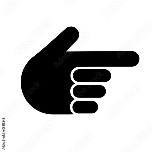 index hand, forefinger, pointer - vector icon