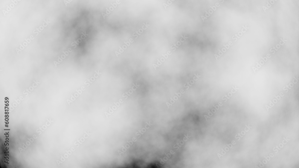 Background of white smoke clouds or fog misty texture for text or backdrop concept. 