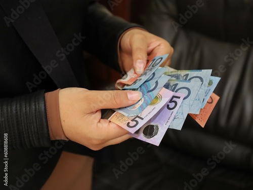 activity in economy and finance with australian money