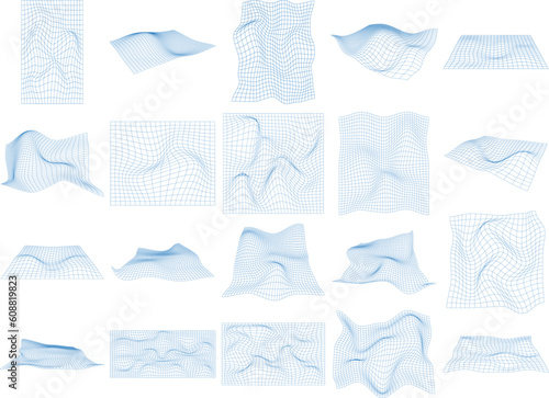 Abstract Wave Wireframe