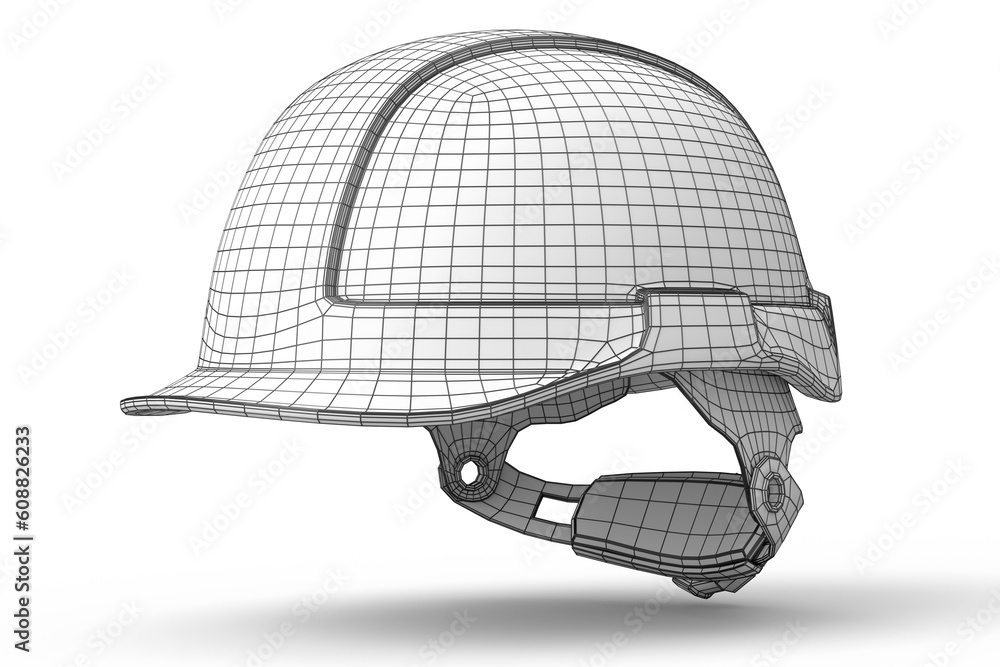 Safety helmet or hard cap isolated on white background - obrazy, fototapety, plakaty 