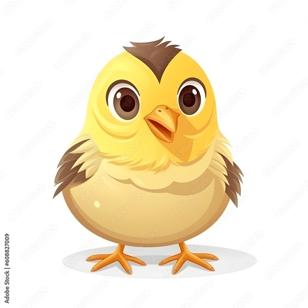 Lively and vibrant clipart of a sweet baby chick