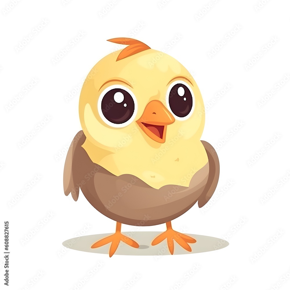 Colorful and cute baby chick clipart for your designs