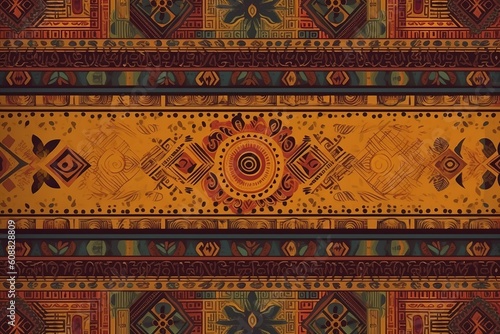 indian patterns background -Ai