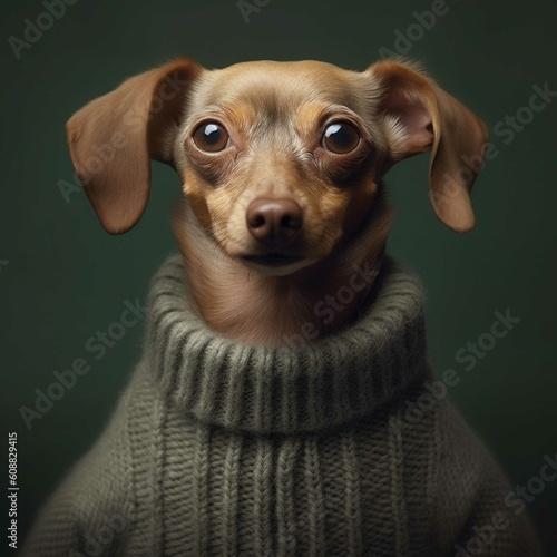 A dog in a sweater © Samira