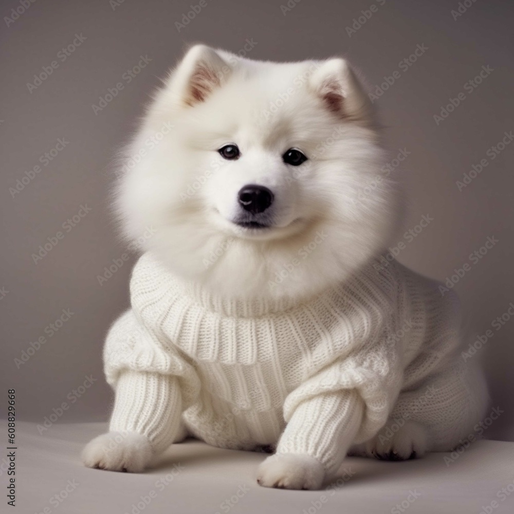 Obraz premium A dog in a sweater