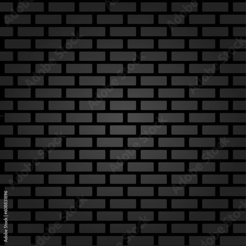 seamless pattern black brick wall. brick background vector